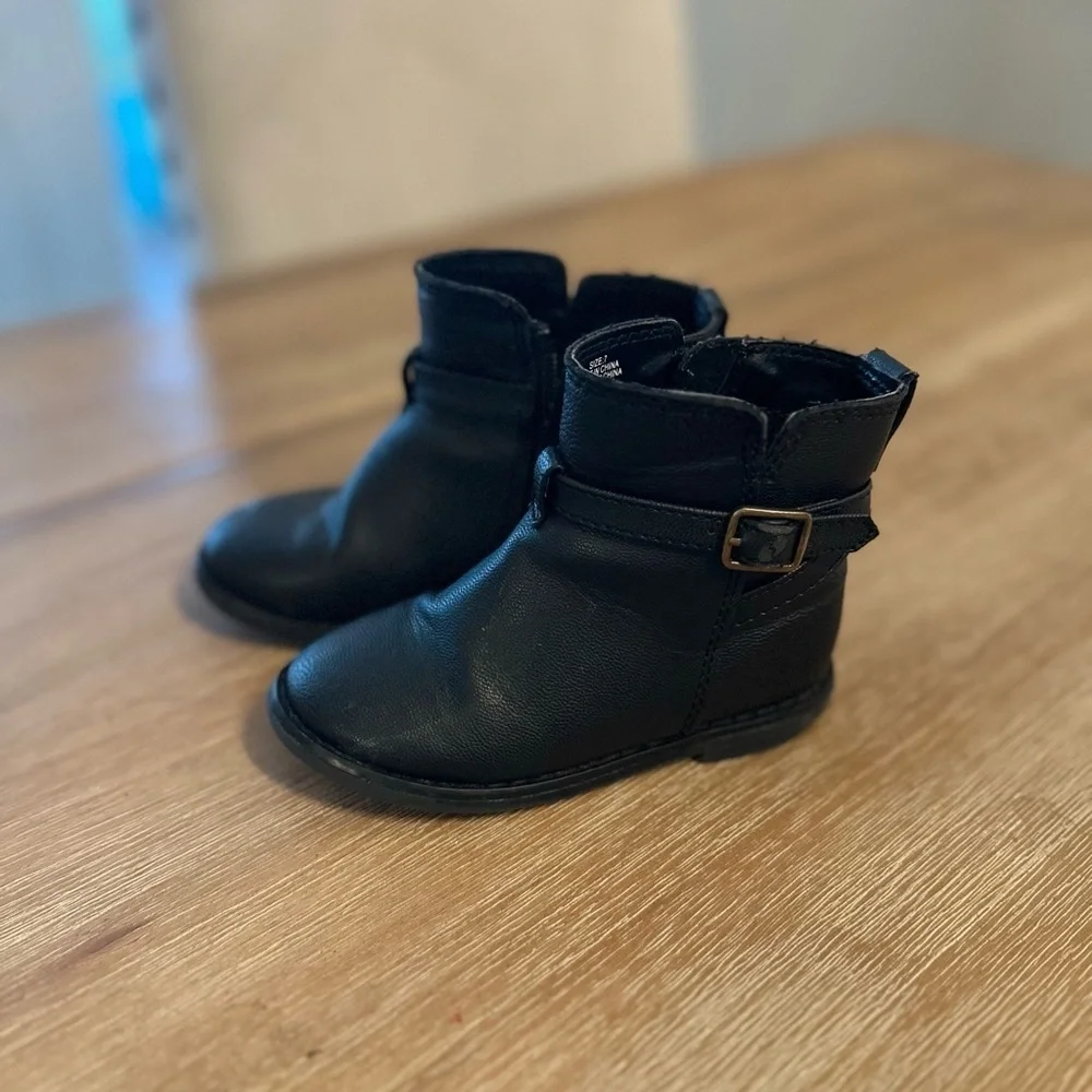 Baby Gap black boots baby girl boots size 7